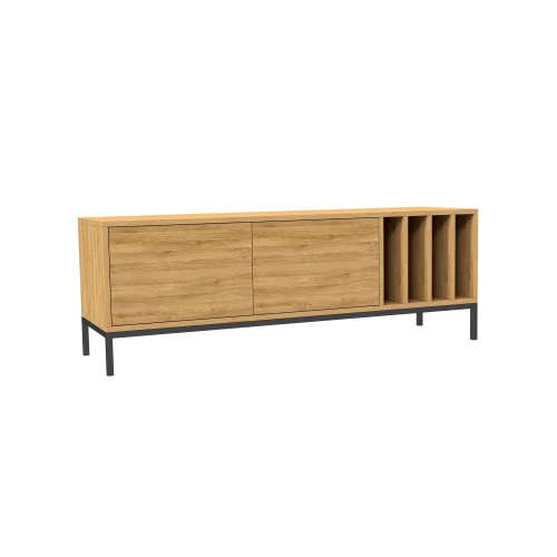 Szafka RTV-73 Drewno Lite Dąb Loft Lakier Rozmiary od 100 cm do 200 cm PREMIUM